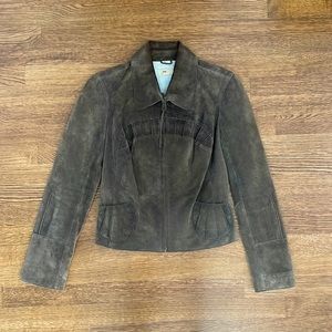 June Brown Suede Ladies Jacket